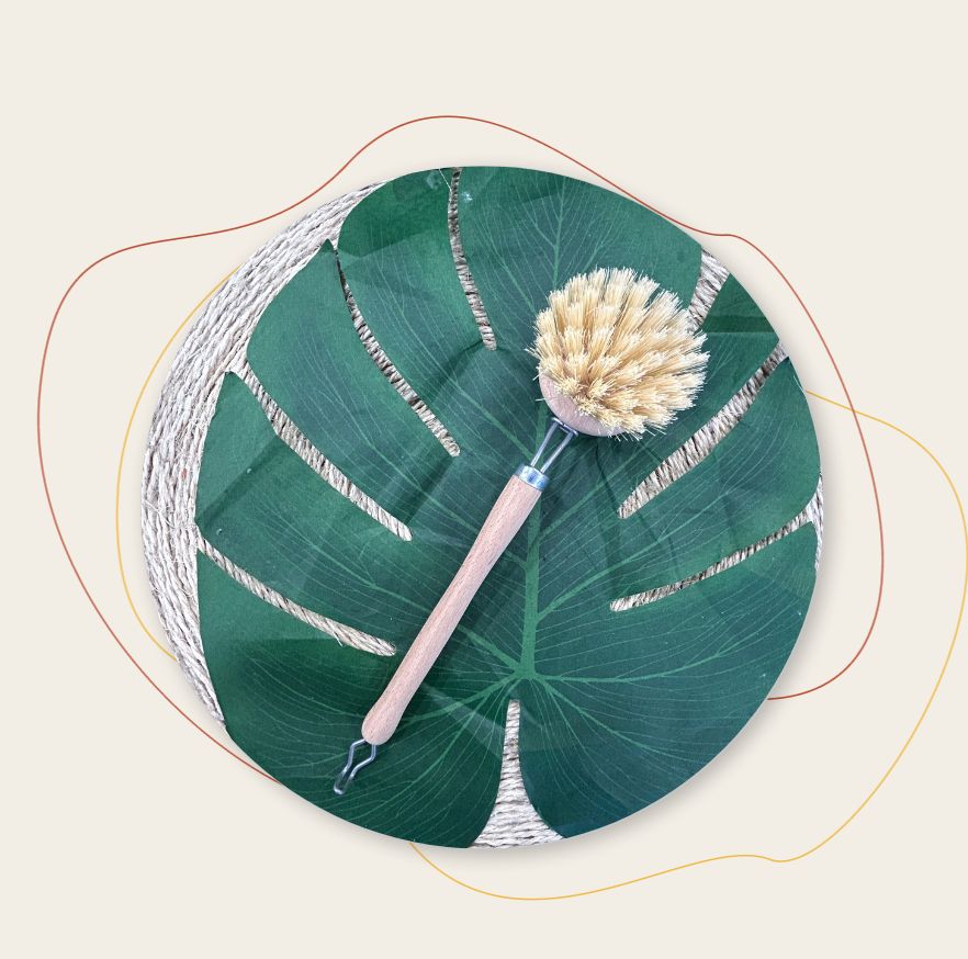 Brosse à Vaisselle en Bois