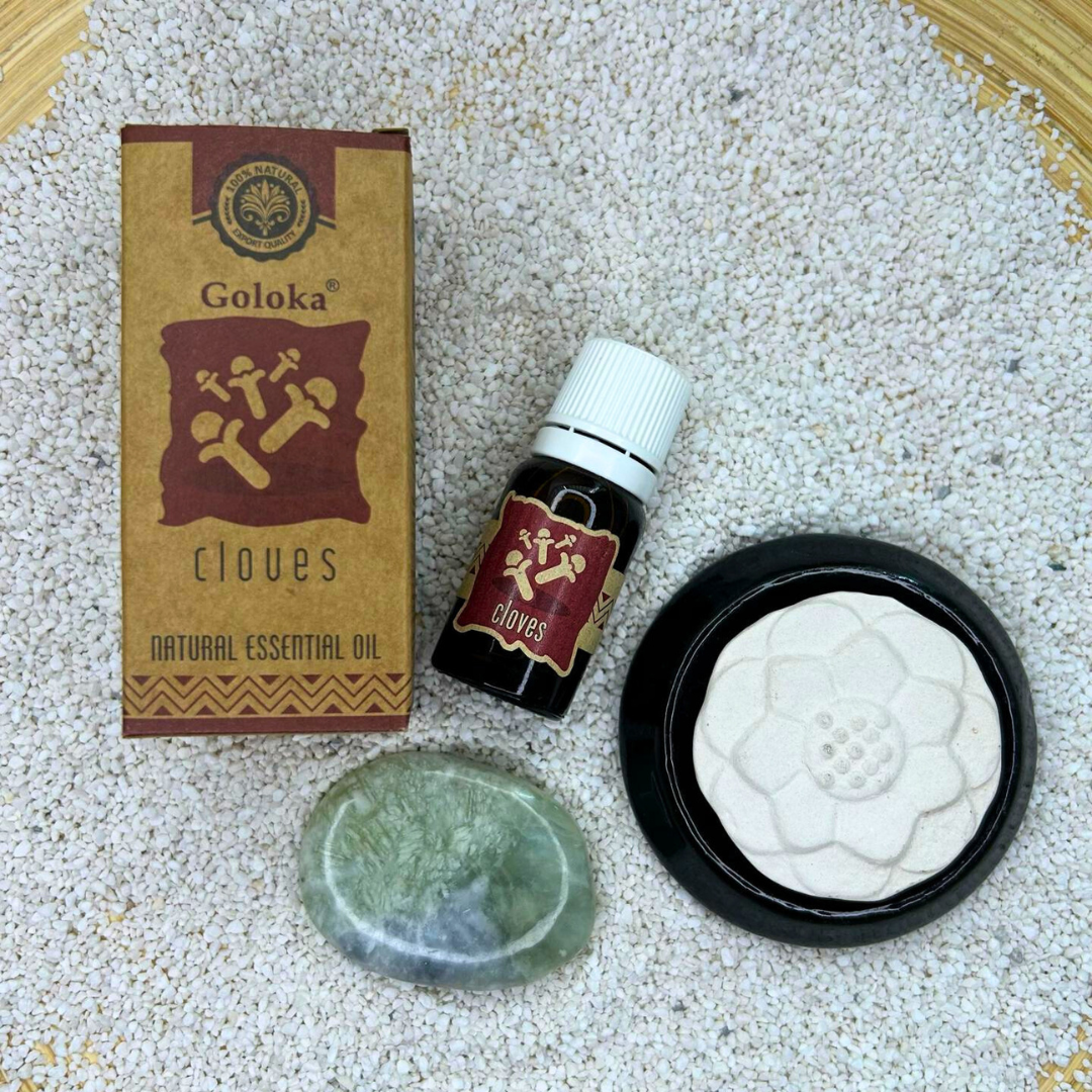 Coffret Fête des Mères huile essentielle, pierre et diffuseur