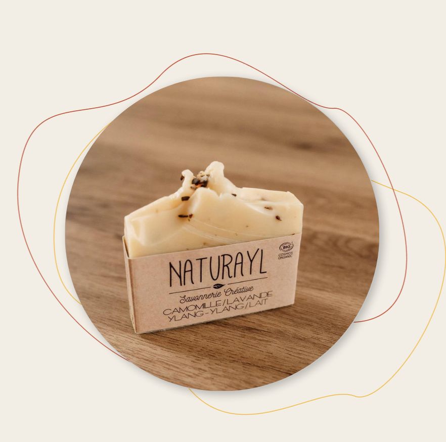 Savon camomille/Lavande ylang-ylang/Lait de chèvre