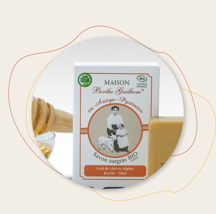 Savon lait de chèvre Karité/miel
