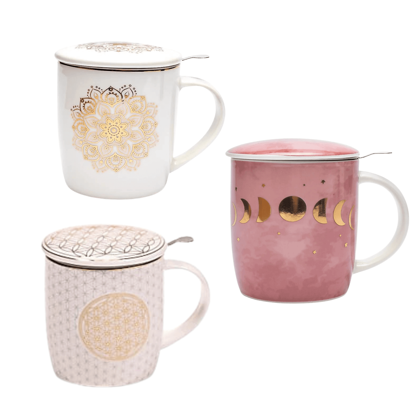 Tasse/ Mug avec un Symbole spirituel - Porcelaine Fine