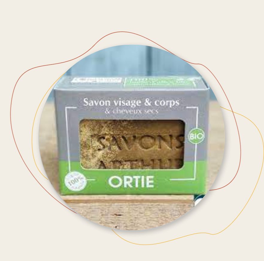 Savon visage & corps & cheveux secs Ortie Nature & Progres