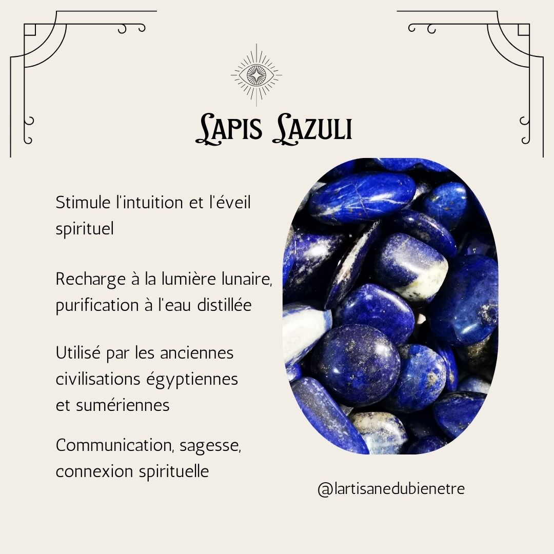 Lapis-Lazuli : La Pierre de la Sagesse et de l’Harmonie 💙✨
