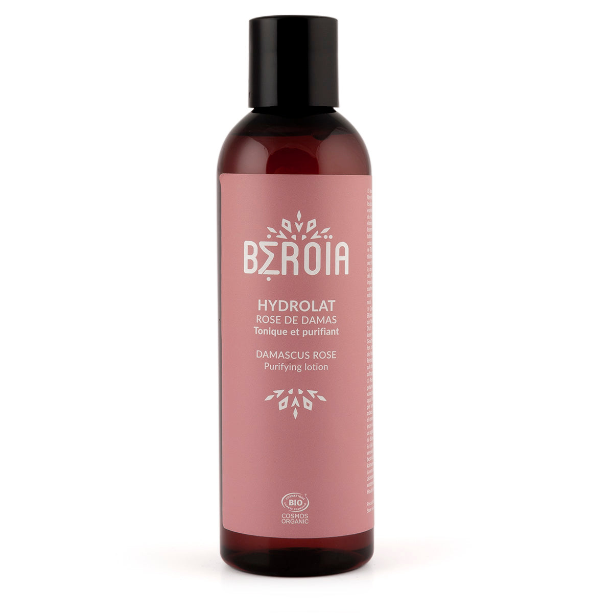 Eau de Rose de Damas - Hydrolat Beroia ecocert- tonique et purifiant
