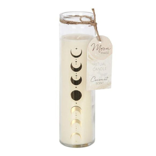 Bougie Tube Coco Phase de Lune – Éclat de Lumière et Sérénité Lunaire