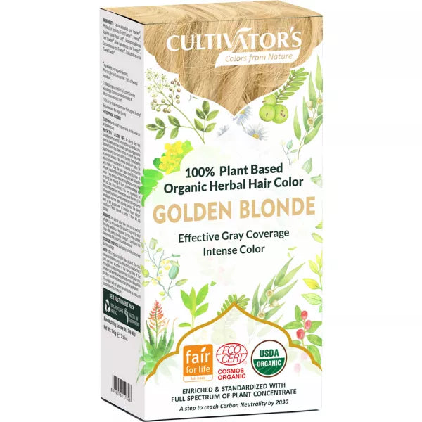 Coloration naturel - Teinture Capillaire Golden Blonde - Cultivators