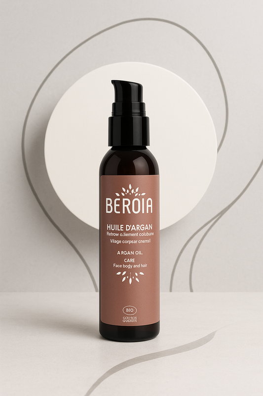 🌿 Huile d’Argan Pure & Bio – Élixir de Beauté Naturel pour Peaux Matures