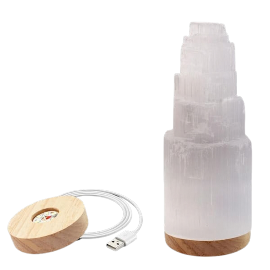 Petite lampe de bureau USB Sélénite